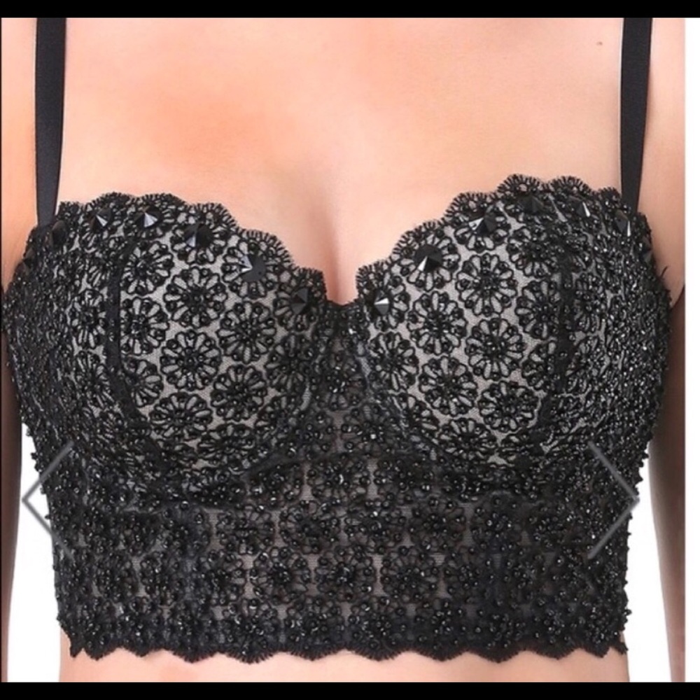 Xsmall Bedazzle Bebe crop top